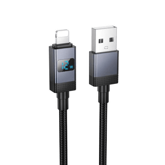 Cabo Hoco X118 USB-A para Lightning com Display 1.0M 2.4A