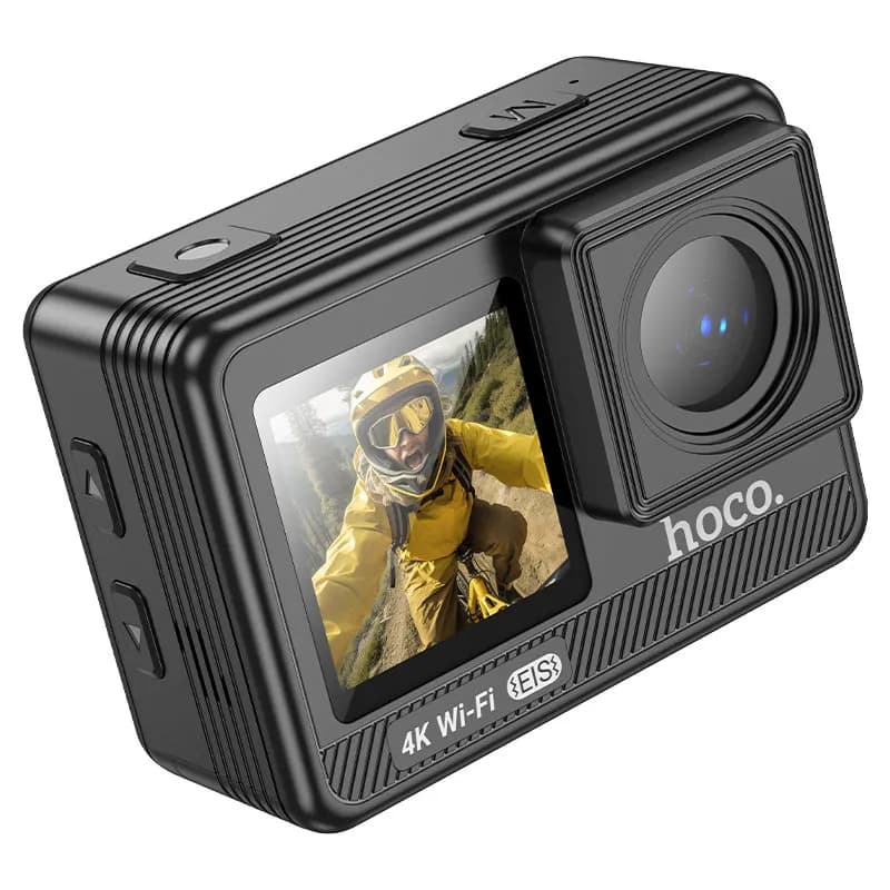 Câmera Esportiva Hoco Dv102 4K 2160P/60FPS 12MP Preta