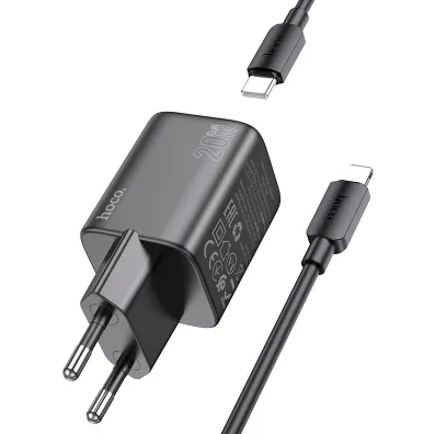Carregador Hoco N40 PD20W USB-C Preto