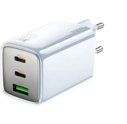 Carregador Hoco N47 30W + Cabo USB-C para Lightning Azul