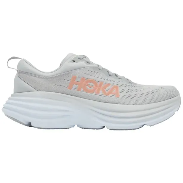 Tênis Hoka Bondi 8 1127952-Hmlr Harbor Mist Lunar Rock Tamanho 7.5B Cinza