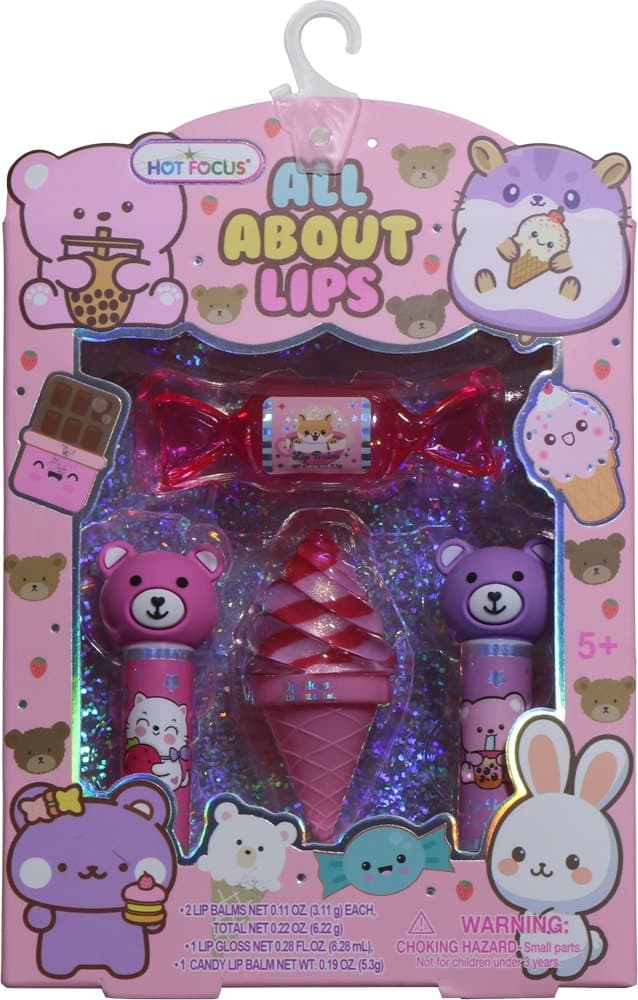 Kit de Brilho Labial Hot Focus All About Lips