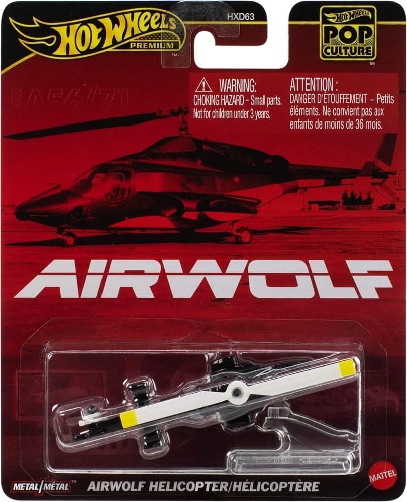 Helicóptero Hot Wheels Airwolf Pop Culture - Mattel Hxd63 JBL56