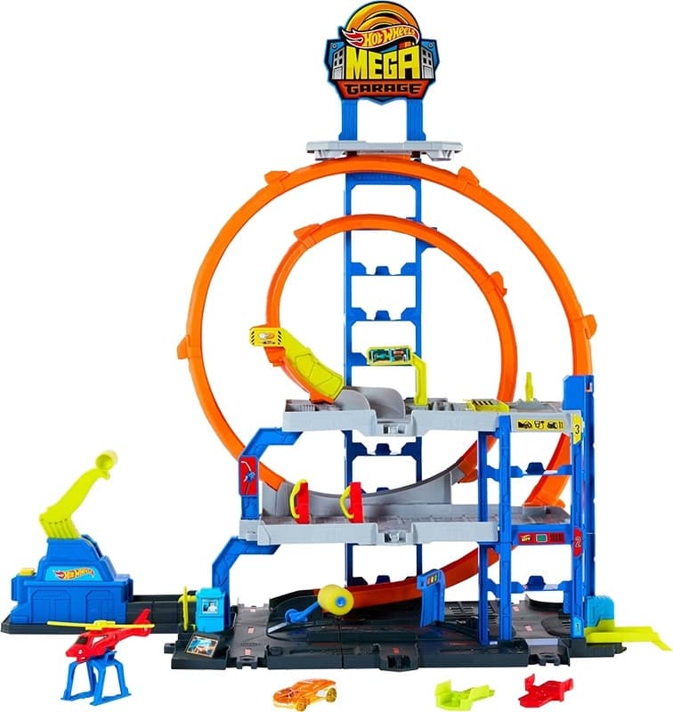 Garagem Hot Wheels City Mega Loop Mattel Jbm74
