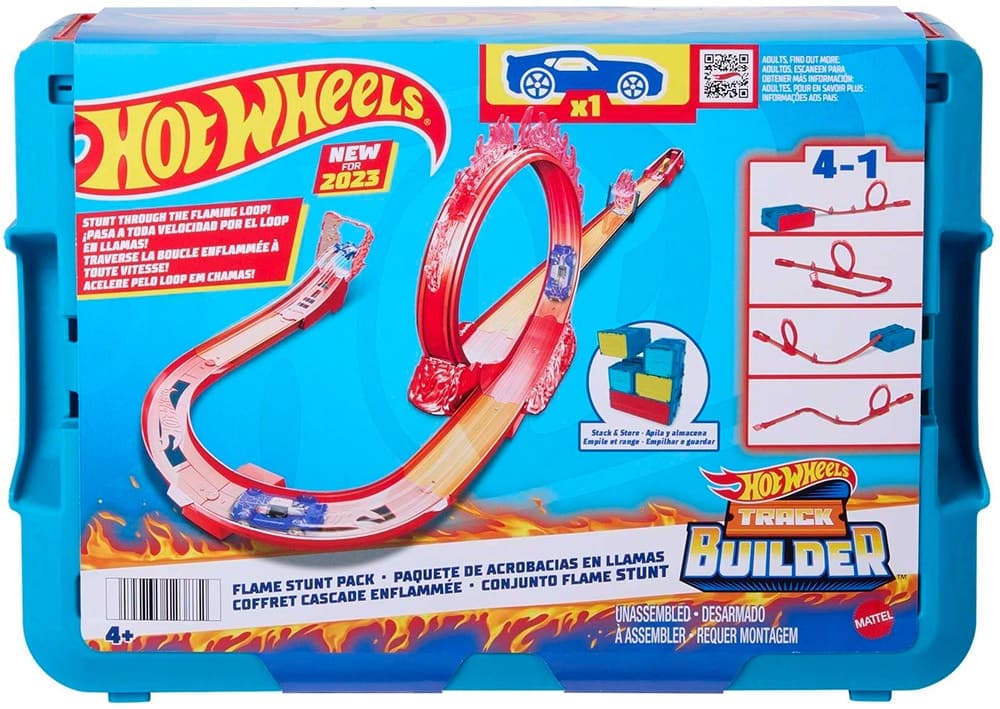 Pacote de Pista Hot Wheels Flame Builder Mattel
