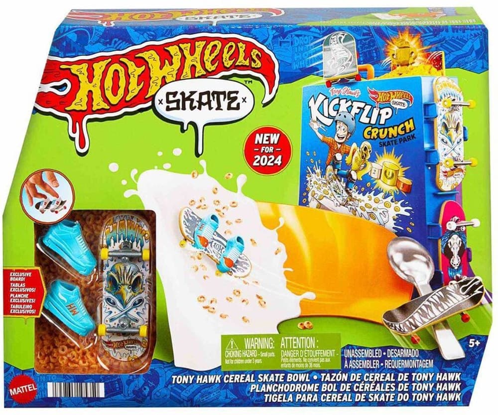 Carrinho Mattel Hot Wheels X Skate Tony Hawk Cereal Skate Bowl Htp09
