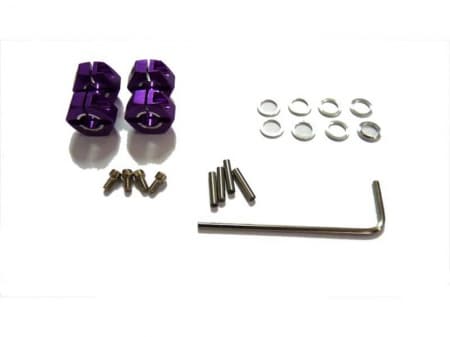 Roda Himoto Ht Alumínio Hexagonal 4 Peças Roxo