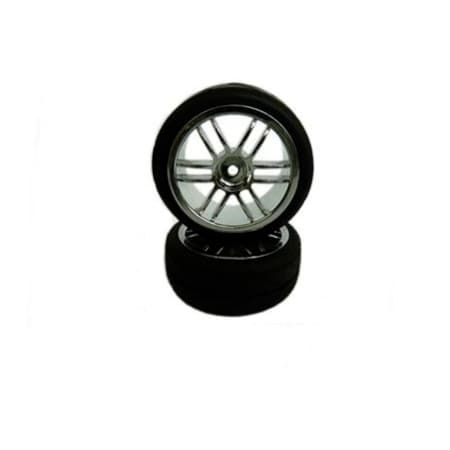 Roda Cromada Himoto 1/10 Completa 2 Peças