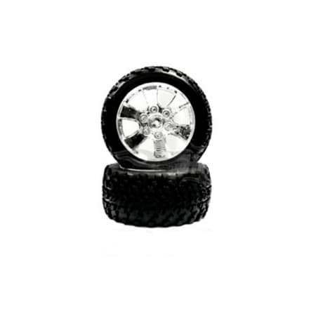 Roda Cromada Himoto 1/10 Completa 2 Peças 903-002