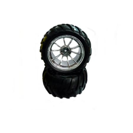 Roda Cromada Himoto 1/10 Truck 2 Peças