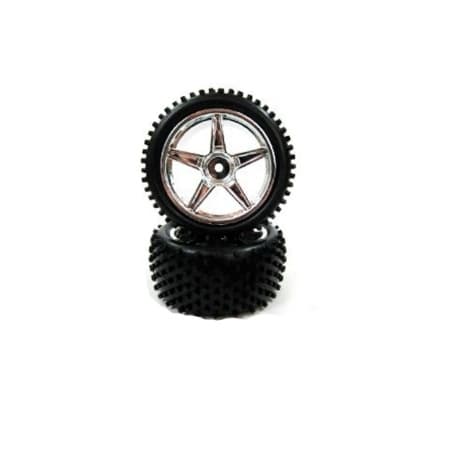 Roda Traseira Himoto 1/10 Cromada 2 Peças
