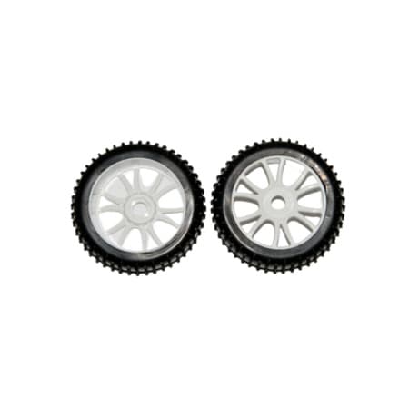 Roda Himoto Ht 1/8 Completa 2 Peças Branco
