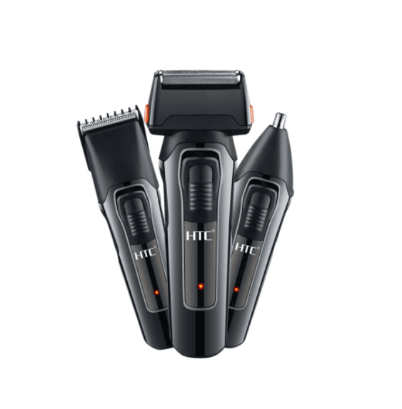 Barbeador Htc Set At-1088 3 Em 1 5V Preto
