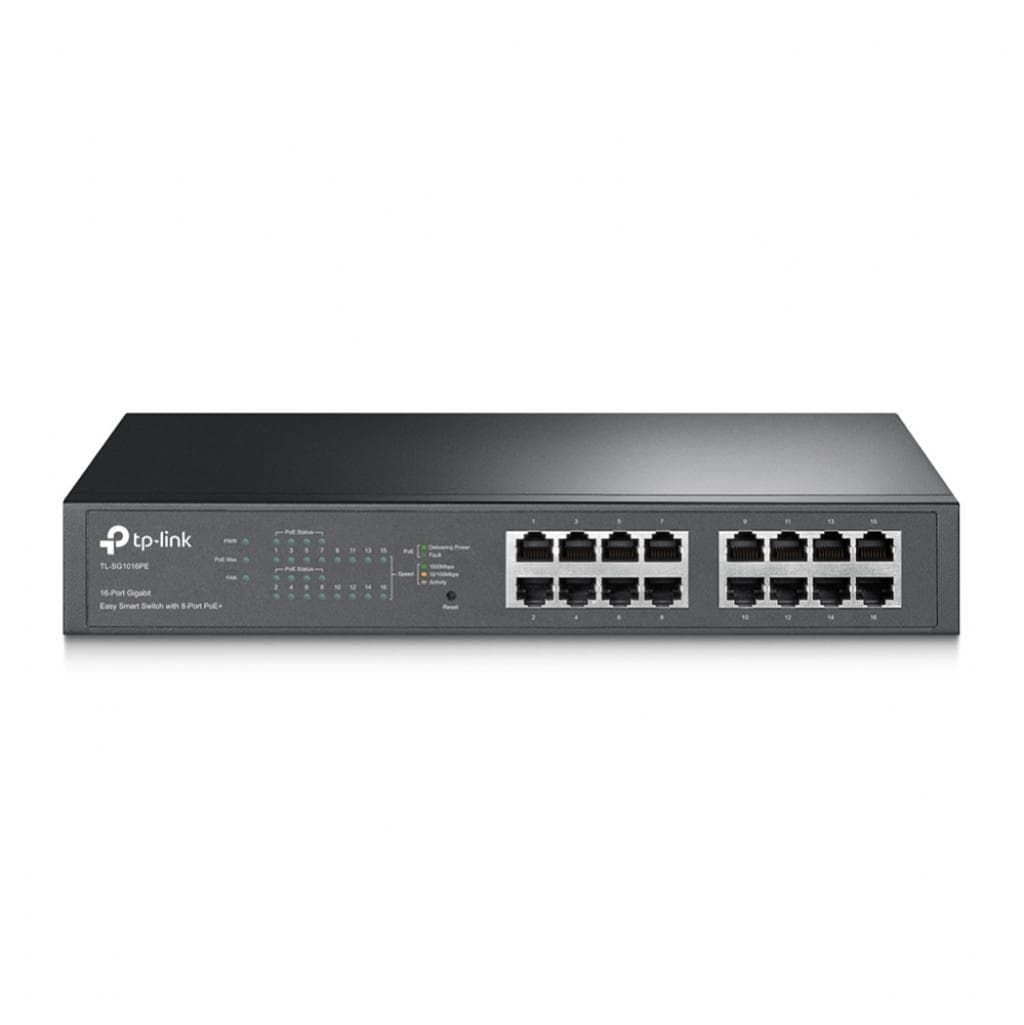 Switch Gerenciável TP-Link Tl-SG1016PE PoE Gigabit 16 Portas