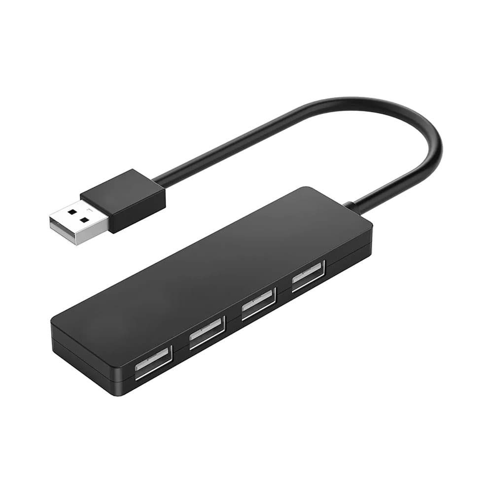 Hub 4 Em 1 Mtek Hb-402 USB Preto