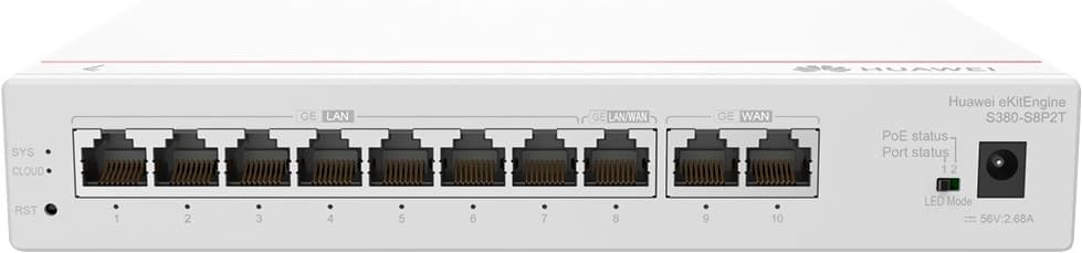 Switch Huawei 10 Portas S380-S8P2T Poe+