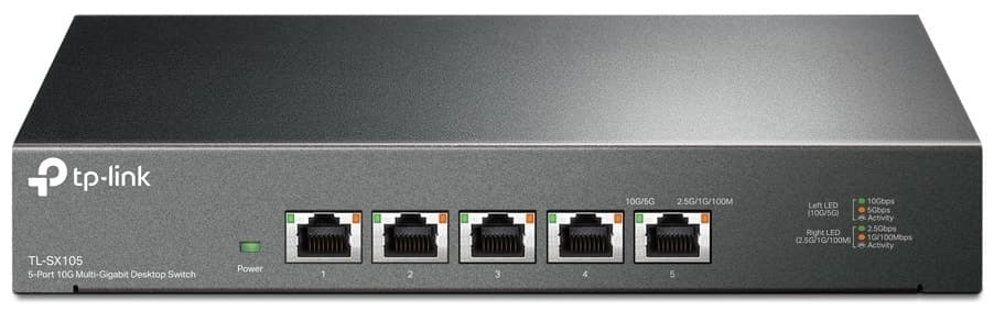 Hub Switch TP-Link Tl-Sx105 Desktop 10G 5 Portas 10/100/1000Mbps
