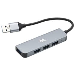 Hub USB 3.0 Mtek Hb-403 4 Portas - Cinza