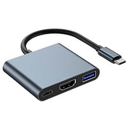 Hub USB-C 3.1 Satellite A-HUBC56 3 Portas / HDMI / USB 3.0 / USB-C Fêmea - Cinza