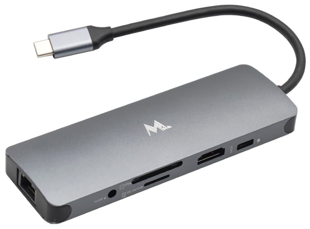 Hub USB-C Mtek Ds-91TC 9 Em 1 USB 3.0 Cinza