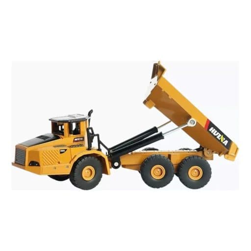 Miniatura Caminhão Basculante Articulado Huina 1/50 Metal 1712