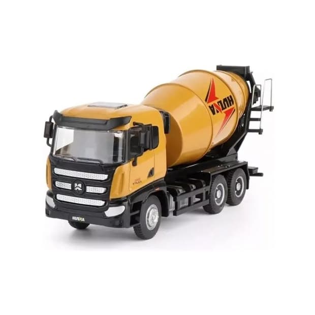 Miniatura Huina 1/50 Metal Betoneira Cimento Truck 1719
