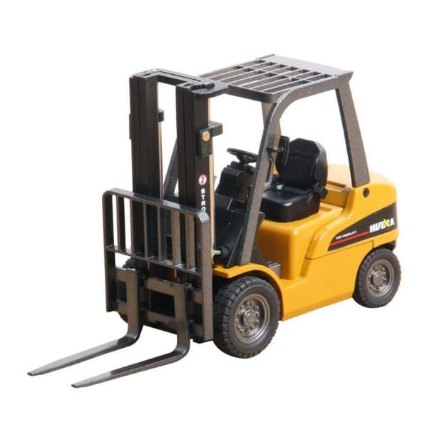 Miniatura Huina 1/50 Metal Static Alloy Forklift Empilhadeira
