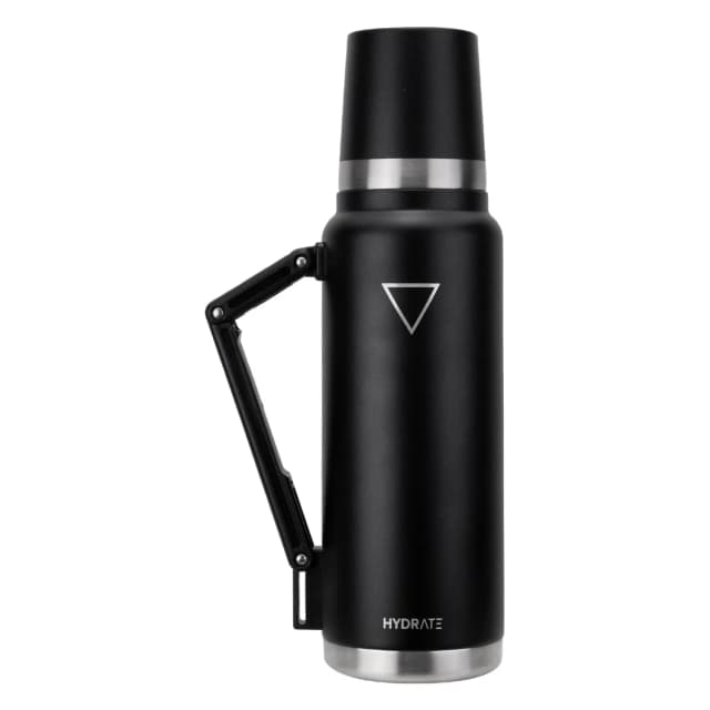 Garrafa Térmica Hydrate River Plate 1.2L com Manopla Preta