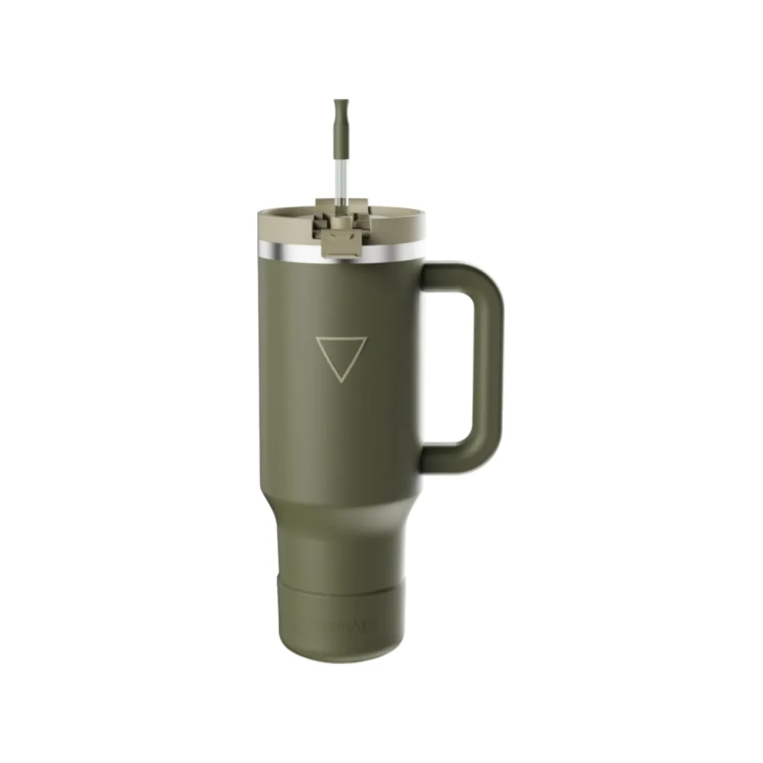 Vaso Térmico Hydrate Sunbeam 1183ml com Canudo Oliva
