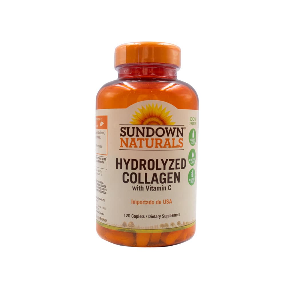 Colágeno Hidrolisado Sundown Com Vitamina C 120 Cápsulas