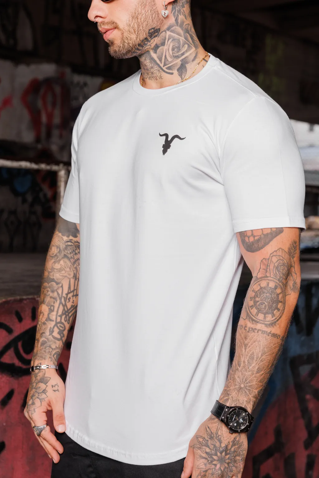 Ignite Remera Regular Rel Cst Masculino 61004 Blanco (t)m