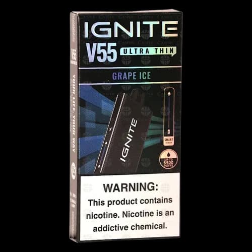 Vaper Desechable Ignite V55 5500PUFFS Black Grape Ice