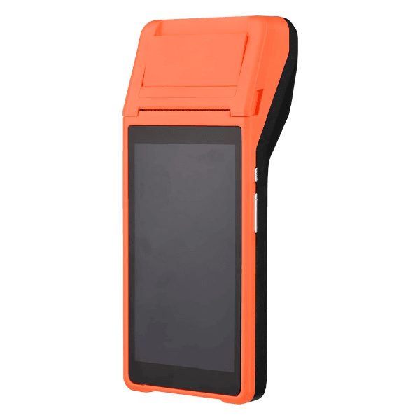 Impressora Térmica Geral Smart Pos Terminal 5.5" Touch Wifi Android Laranja/Cinza