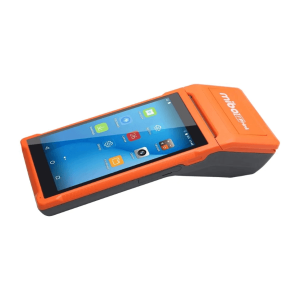 Impressora Térmica Mibo MP200 4G LTE, Display 5.5" Touch, Smart Pos Terminal - Laranja/Preto