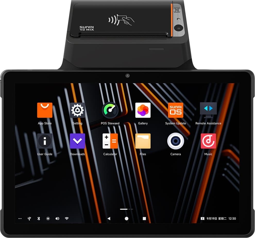 Sistema Pos Wireless Sunmi V3 Mix T5711 Display 10" com Impressora Térmica