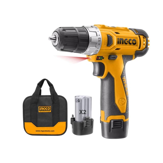 Furadeira Ingco Ucdli228120-2 12V Conjunto de 3 Peças