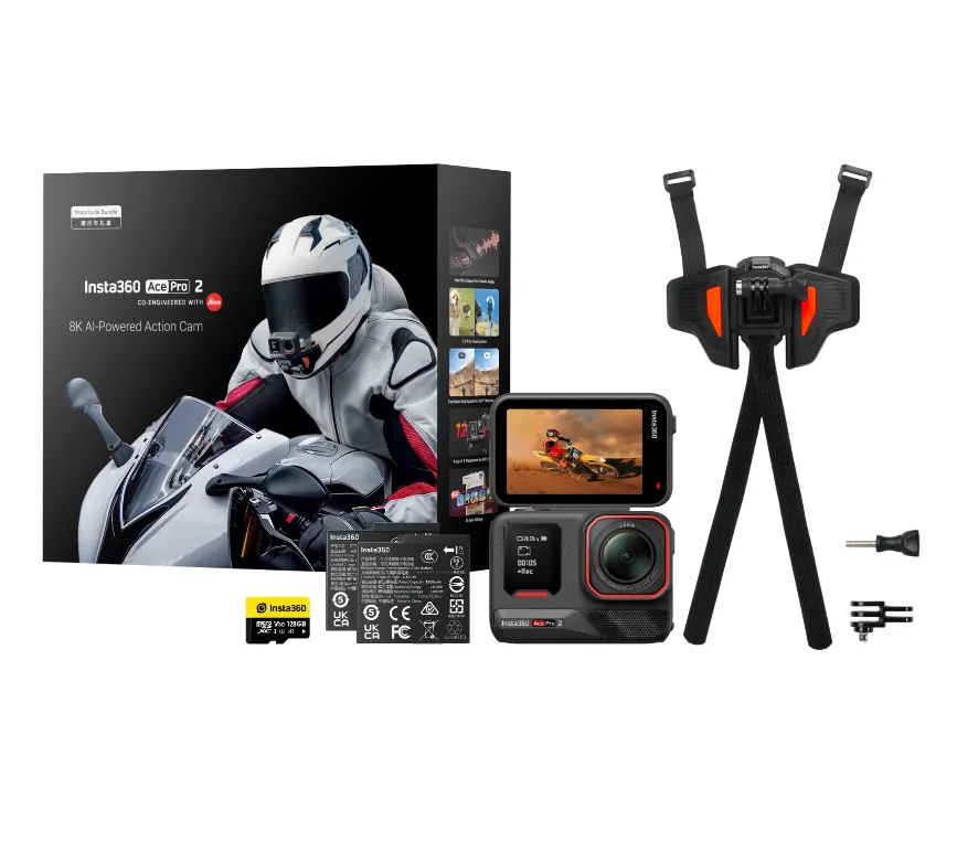 Câmera de Ação Insta360 Ace Pro 2 Motorcycle Bundle