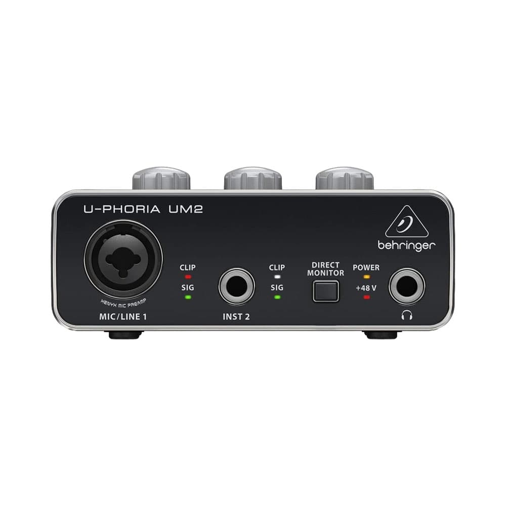 Interface Behringer U-Phoria Um2 Preto