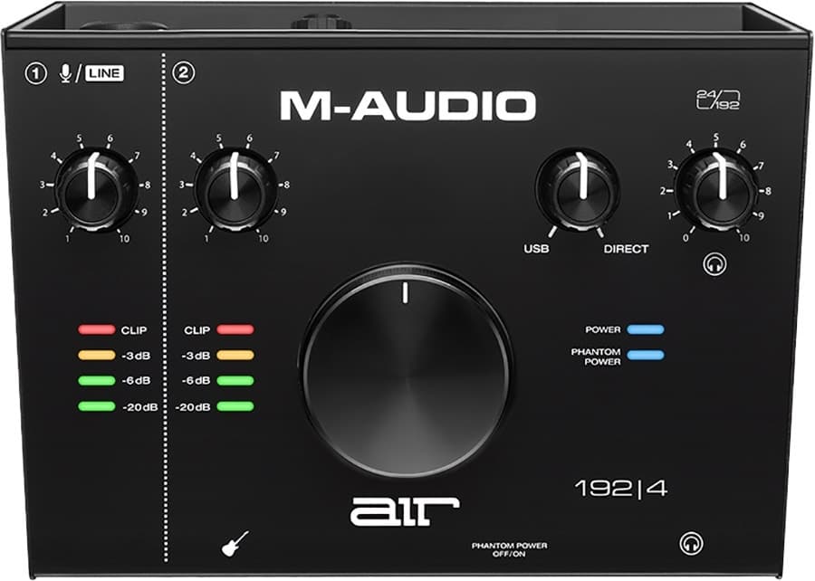 Interface de Áudio M-Audio Air 192/4 com Pré-Amplificador Crystal