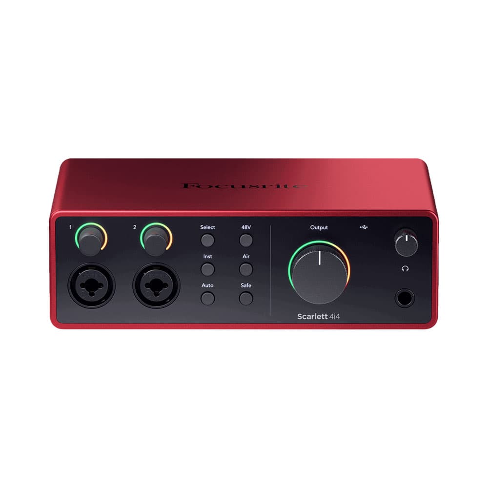 Interface Focusrite Scarlett 4I4 Vermelha