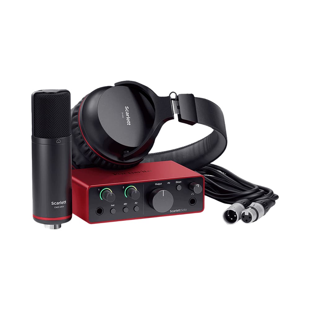 Interface de Áudio Focusrite Scarlett Solo Studio 4TH Gen