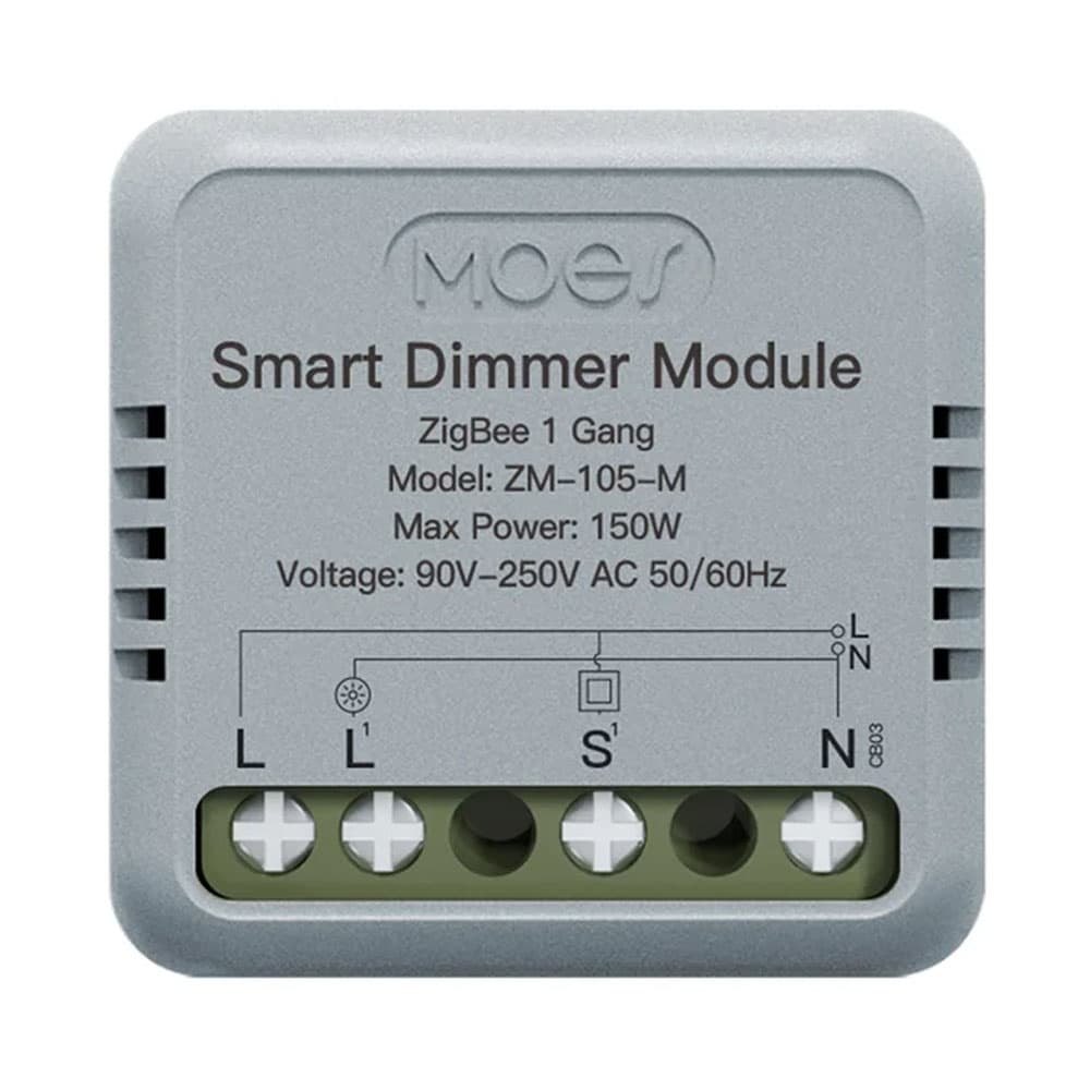 Interruptor de Luz Inteligente Moes Zigbee 1 Gang