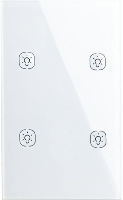 Interruptor Smart de Parede Homie Zn-U04U (HSS04TR) Zigbee (4 Botão Touch)