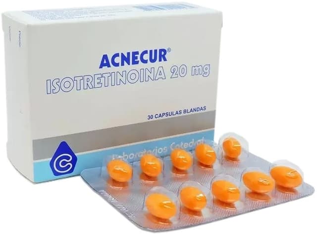Isotretinoína Acnecur 20MG (30 Cápsulas)