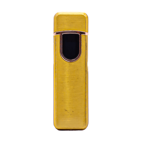 Isqueiro Elétrico de Metal Recarregável Lighter Classic USB 3602 Dourado