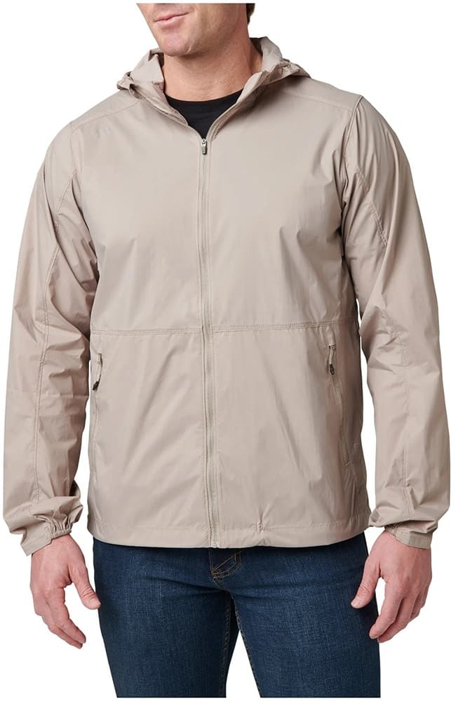 Jaqueta Corta-Vento 5.11 Packable Windbreaker Badlands Tan