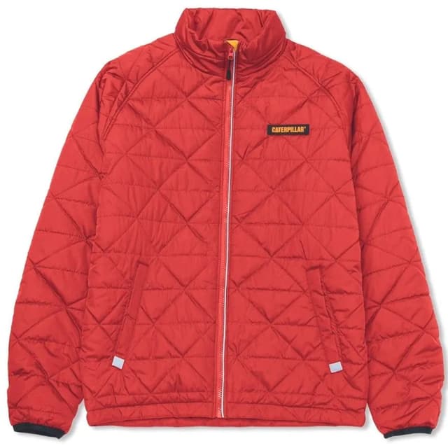 Jaqueta Caterpillar Masculina Triangle Quilted Isolada Tamanho 2XL Vermelha