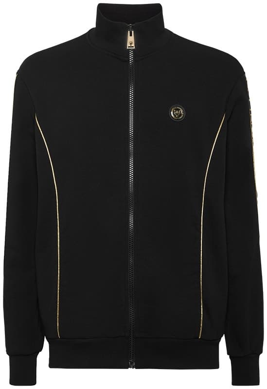 Jaqueta Philipp Plein Sport Paec Mjb3607 STE001N 0294 Sweatshirt Laminated Masculina