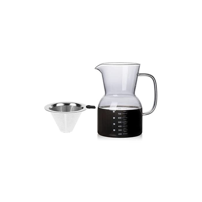 Jarra de Vidro Borossilicato com Filtro 800ml Decoracion Hogar