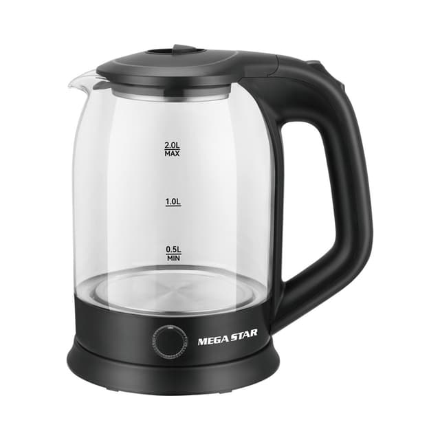 Jarra Elétrica Mega Star Tm9806 2L 1500W 220V Preta